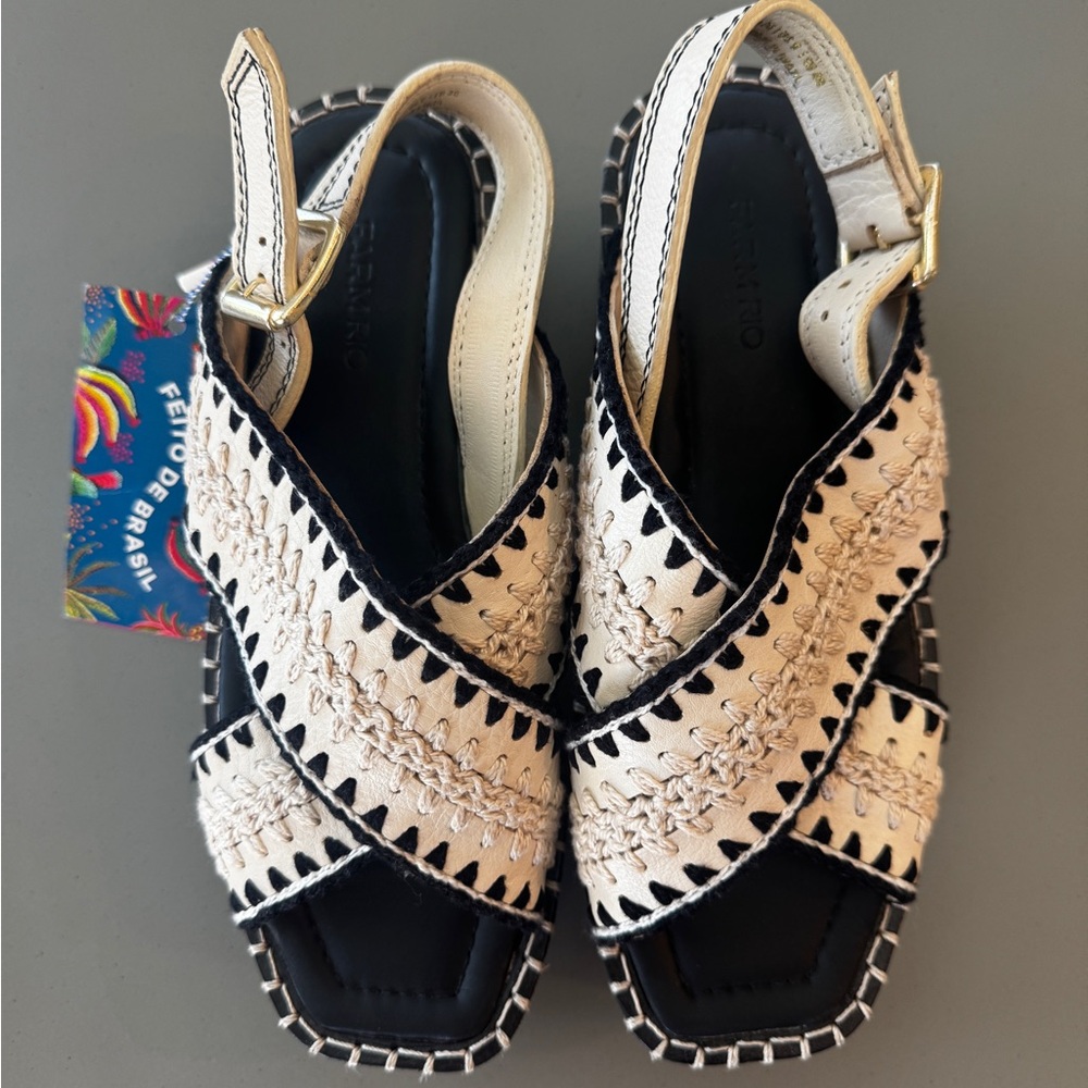 FARM Rio Off White Sand Platform Clog - Picture 6 of 9